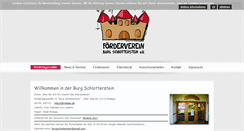 Desktop Screenshot of burg-schlotterstein.de