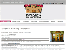 Tablet Screenshot of burg-schlotterstein.de